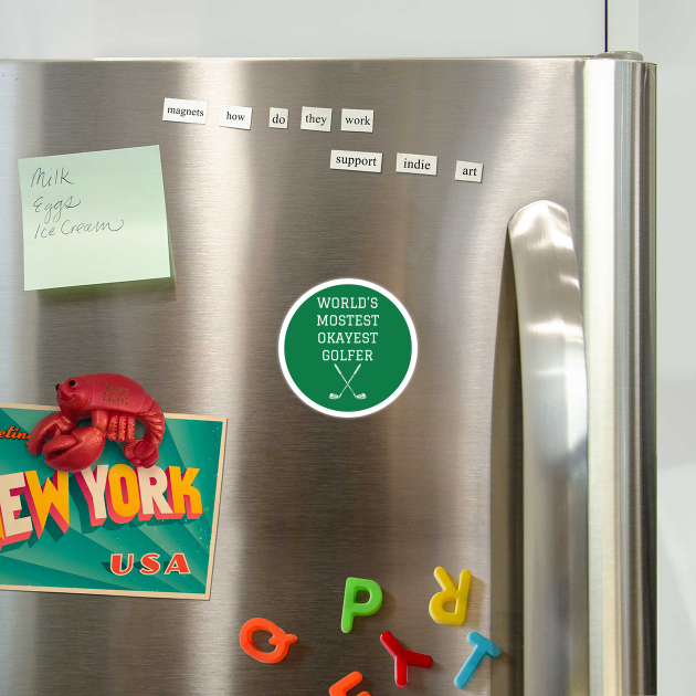 World’s Mostest Okayest Golfer – Funny Golf Gift by DonWillisJrArt